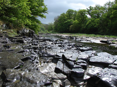 exposed rocks River Wye